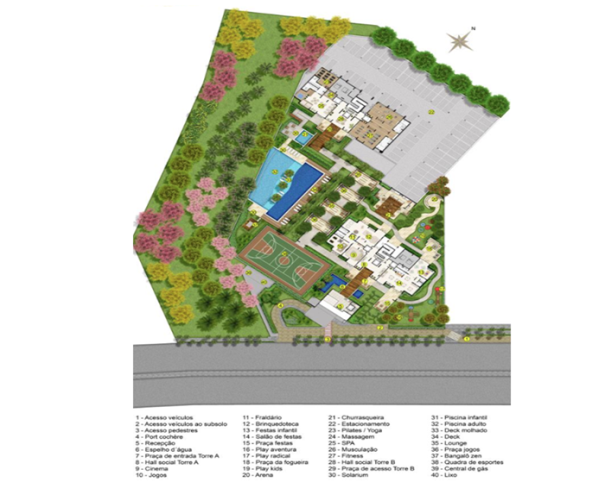 Foto de Lote 7 - Campo Grande/MS - Carandá Bosque - Apto com 132m2