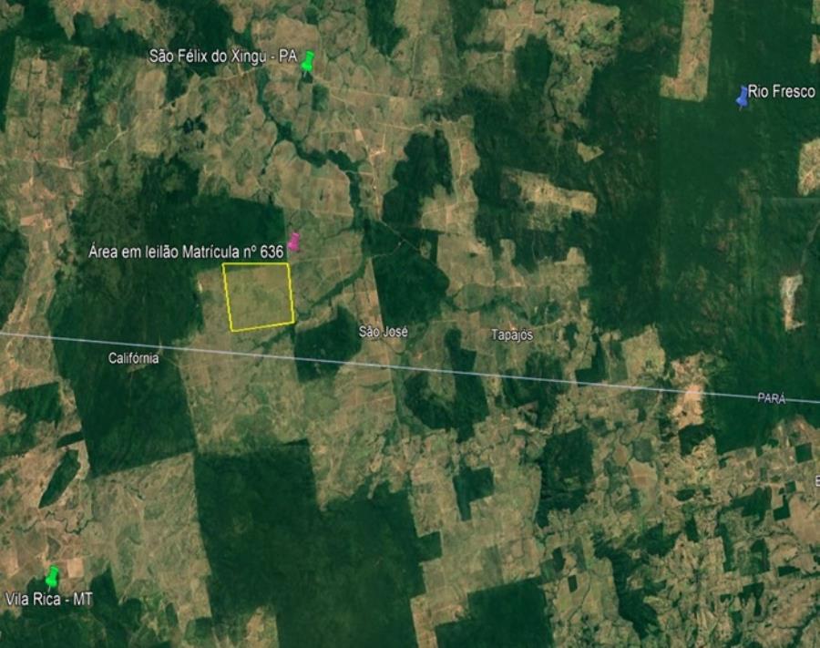 Área de terras com 1.452 ha - J055 - São Félix do Xingu - PA Área de terras com 1.452 ha - J055, localizado em São Félix Do Xingu - PA